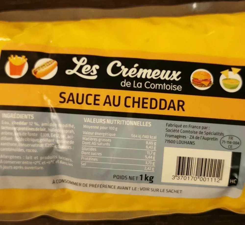 Sauce au cheddar
