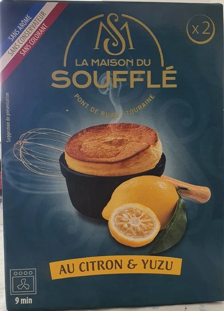 Soufflé au citron et yuzu