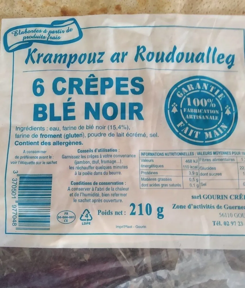 Crepes ble noir