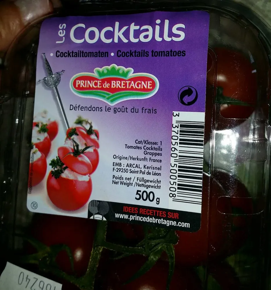 Tomate Cocktail Barquette, PRINCE DE BRETAGNE