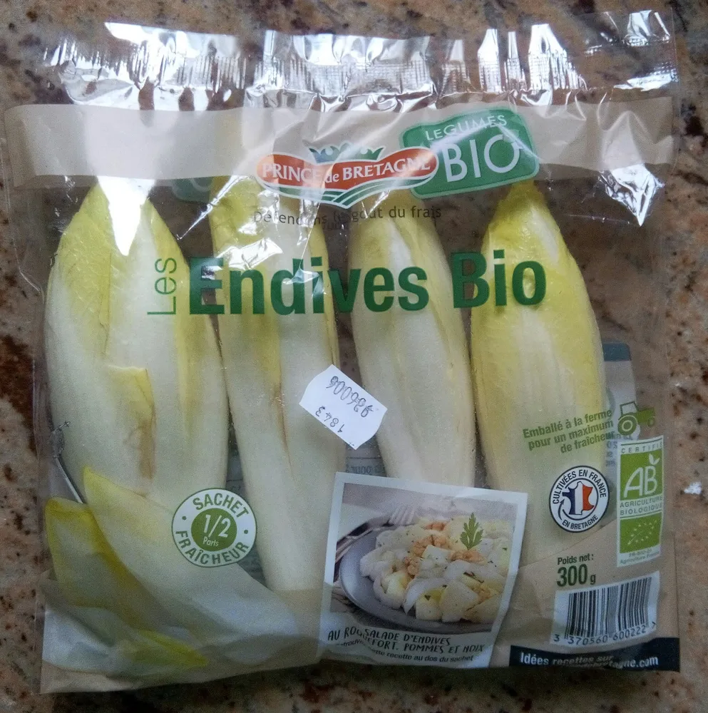 Endive bio, France, sachet