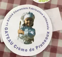 Gâteau crème de pruneau