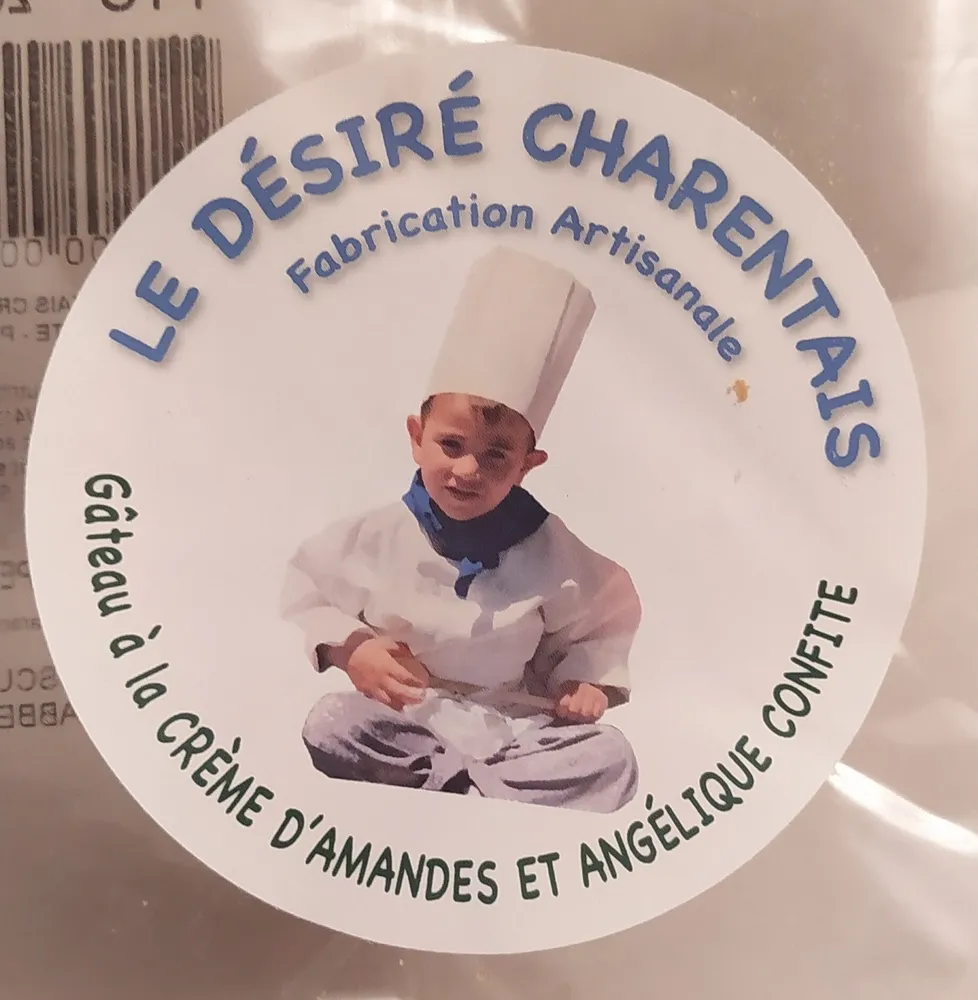 Le Désiré gâteau charentais à la crème d'amandes et angélique confite