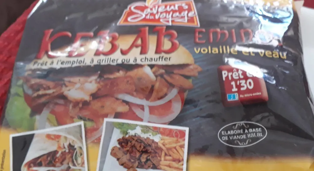 Kebab émincé  veau et volaille
