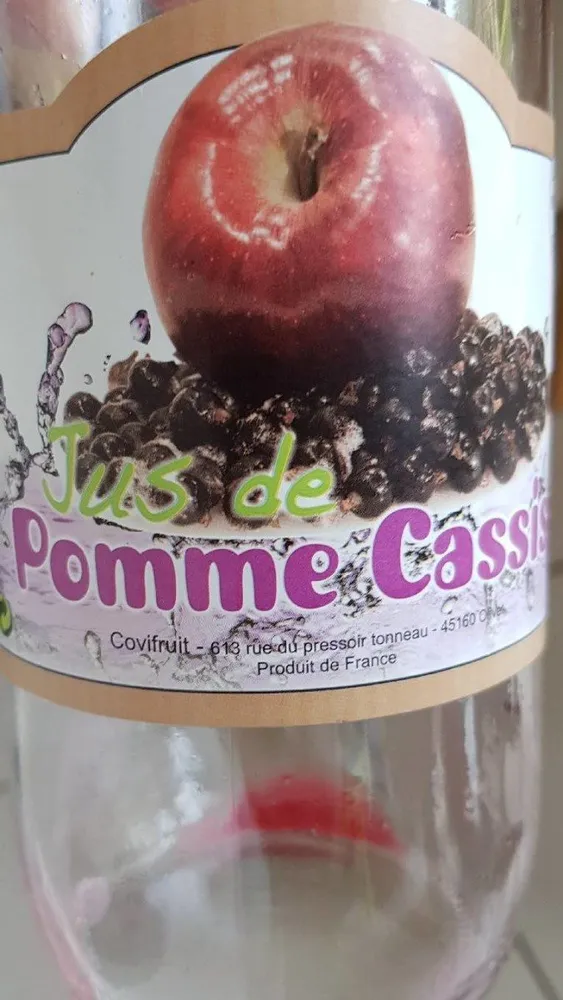 Jus de pomme cassis
