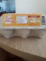 6 oeufs moyen oeufs frais de Martinique