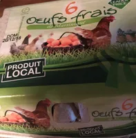 6 oeufs frais de martinique