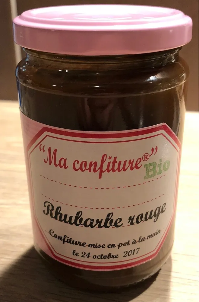 Ma confiture Bio Rhubarbe rouge