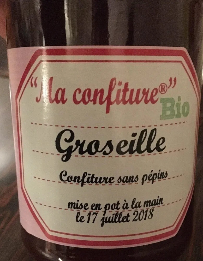 Confiture de Groseille sans pépins