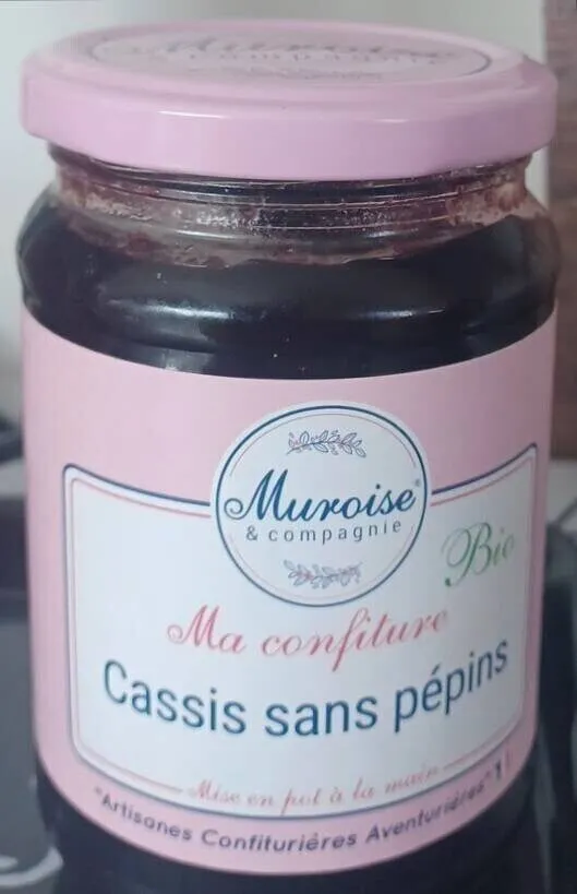 Confiture cassis sans pépins