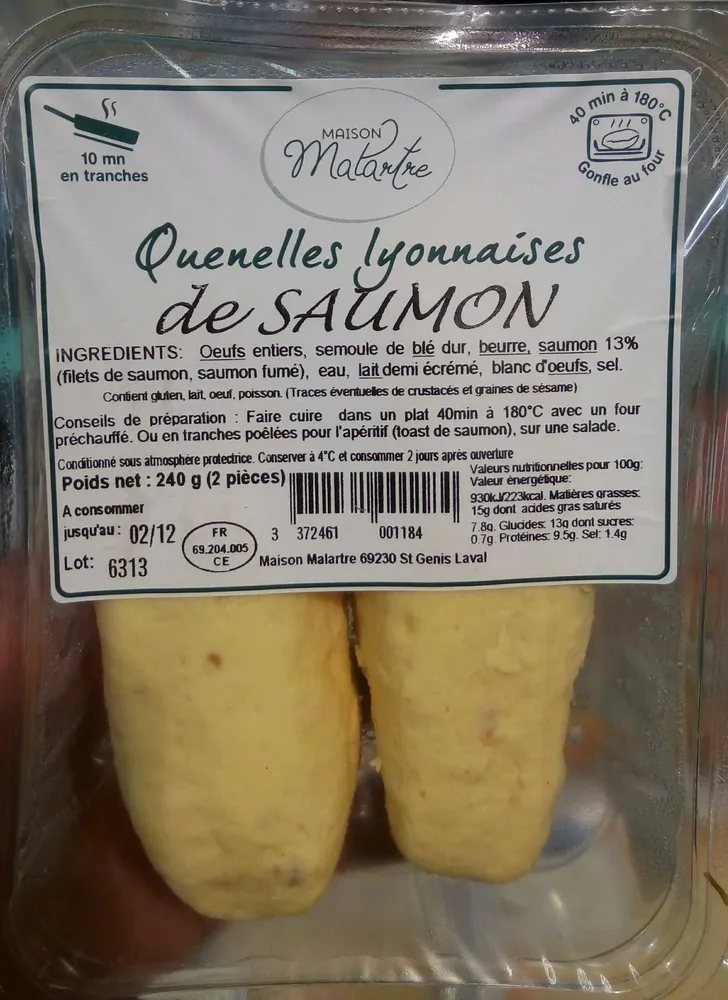 Quenelles lyonnaises de saumon