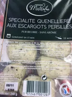 MINI SPÉCIALITÉ QUENELLIERE AUX ESCARGOTS PERSILLES