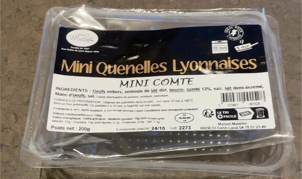 Mini quenelles lyonnaises