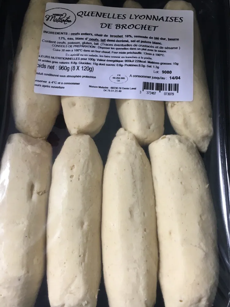 Quenelles lyonnaises de brochet