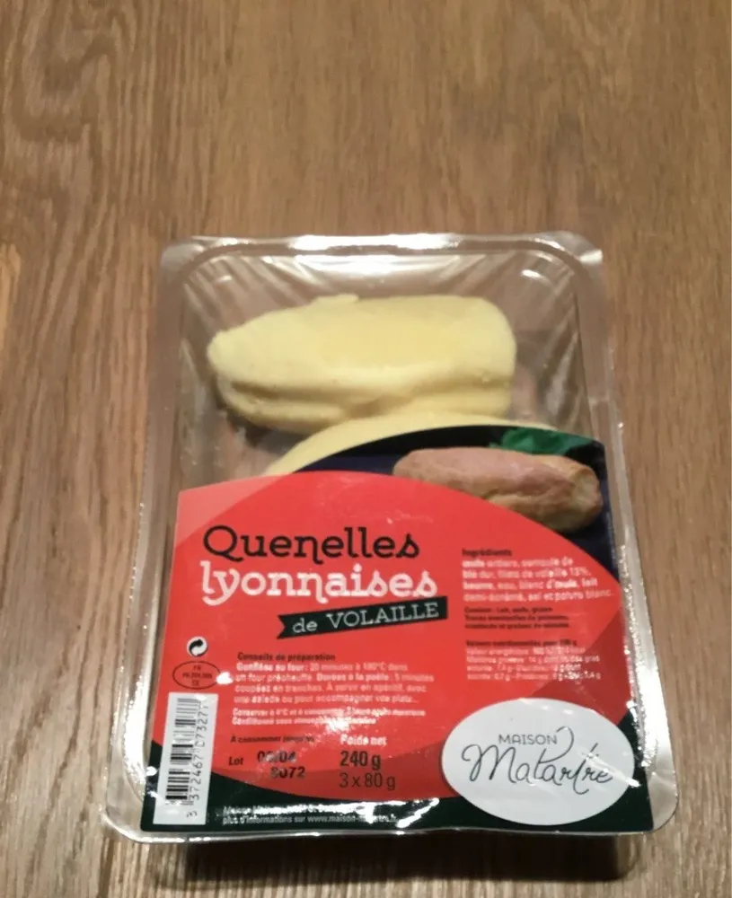 Quenelles lyonnaises de Volaille