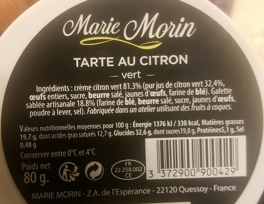 Tarte Au Citron Vert