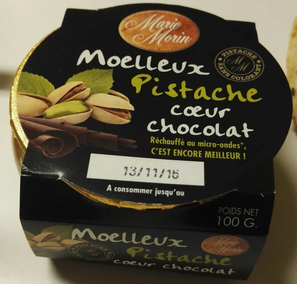 Moelleux Pistache Cœur Chocolat