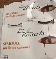 Semoule a l ancienne sur lit de caramel