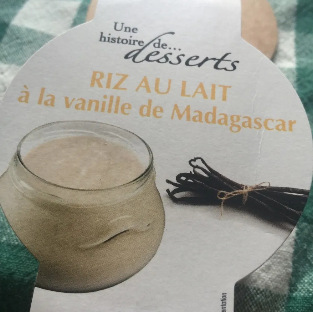 Riz au lait à la vanille de Madagascar