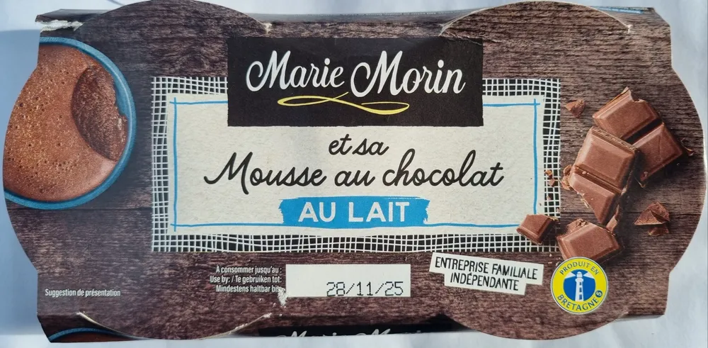 Mousse au chocolat au lait