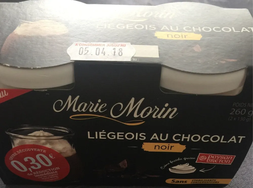 Liegeois au chocolat