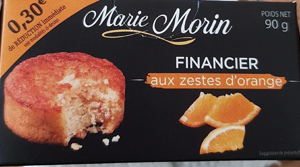 Financier aux zestes d'orange