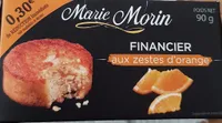 Financier aux zestes d'orange