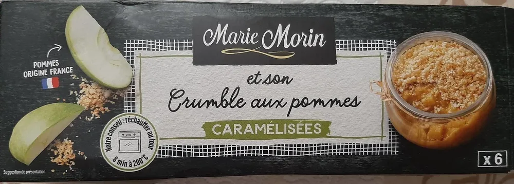 Crumble aux pommes caramélisées