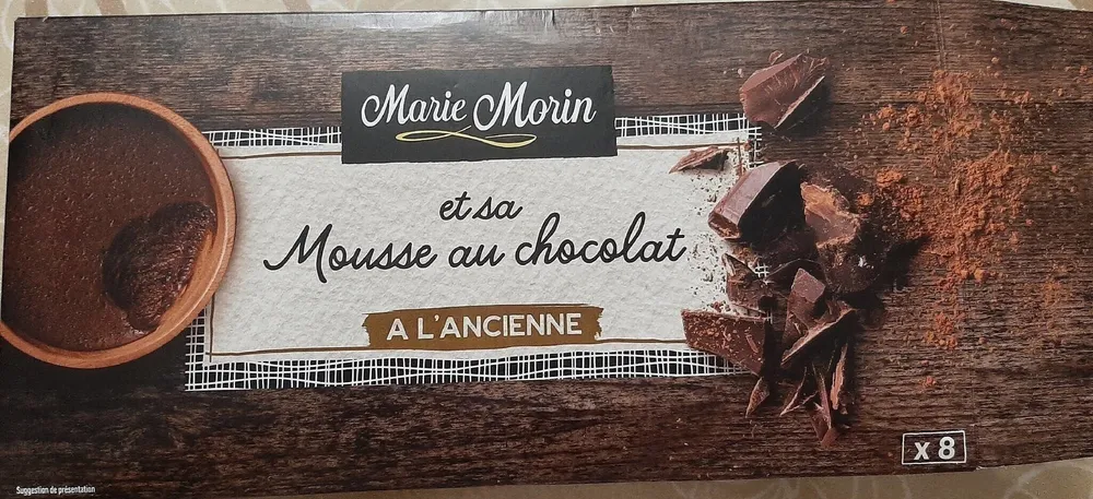 Marie morin et sa mousse au chocolat à l'ancienne