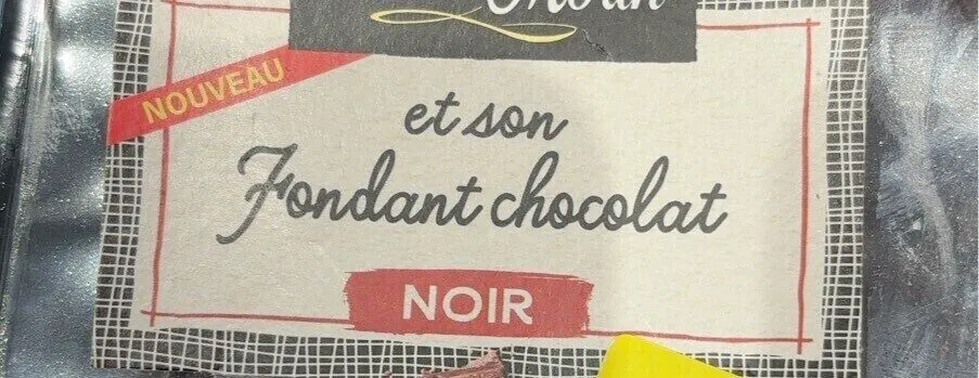 et son Fondant chocolat NOIR