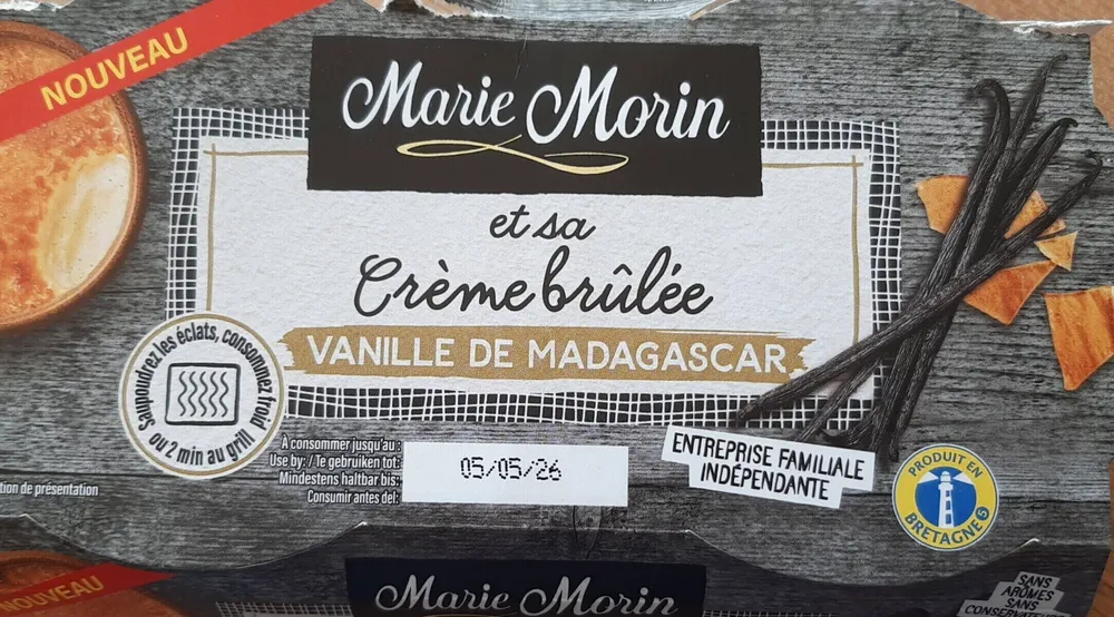 Crème brûlée vanille de Madagascar