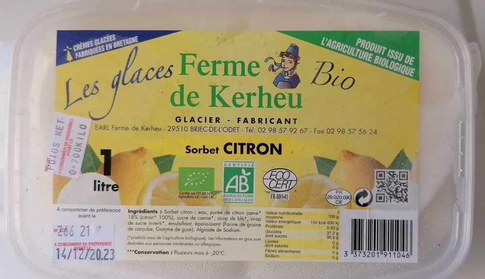 Sorbet citron