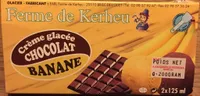 Crème glacée chocolat banane
