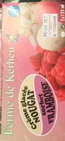 Creme glacee nougat sorbet framboise