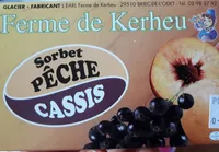 Sorbet pêche cassis