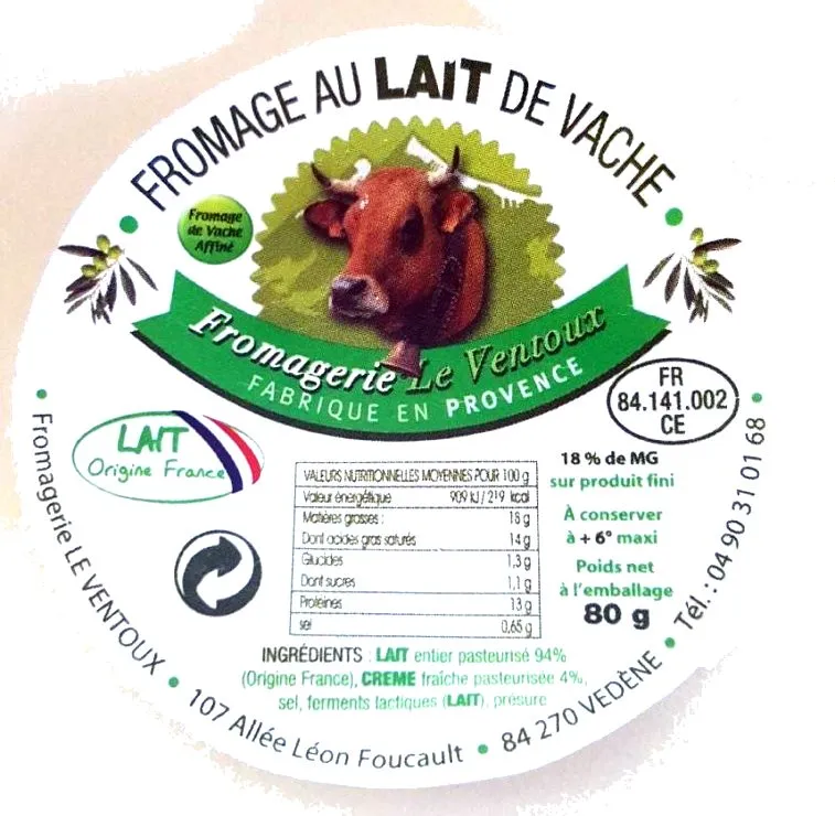 Fromage lait de vache