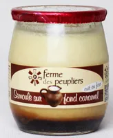 Semoule de riz sur fond de caramel