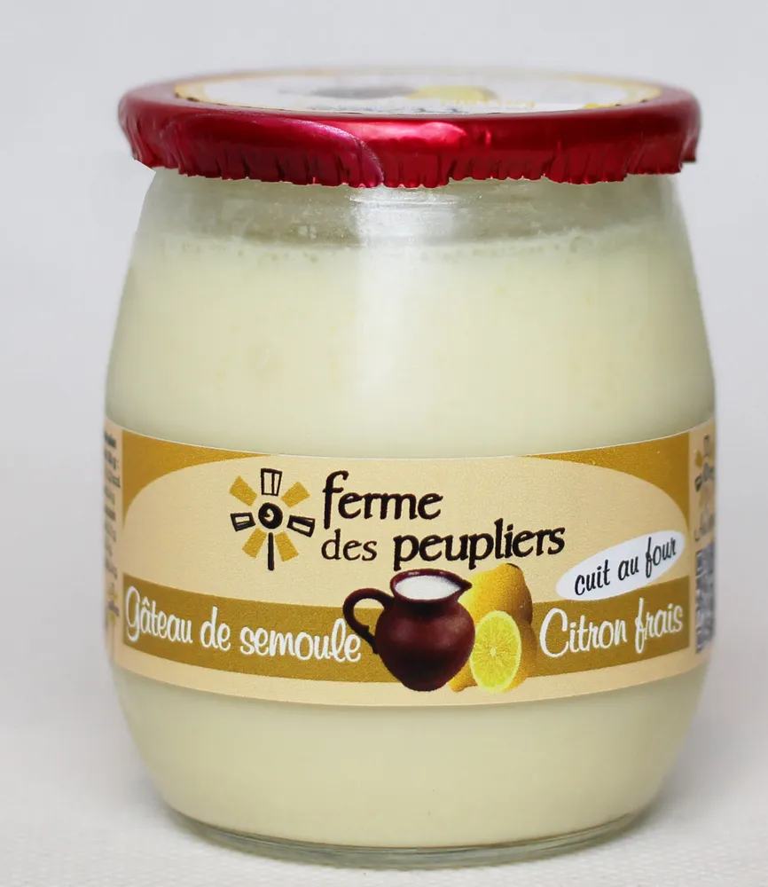 Gâteau de semoule au citron frais