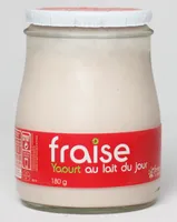 Yaourt fraise au lait du jour