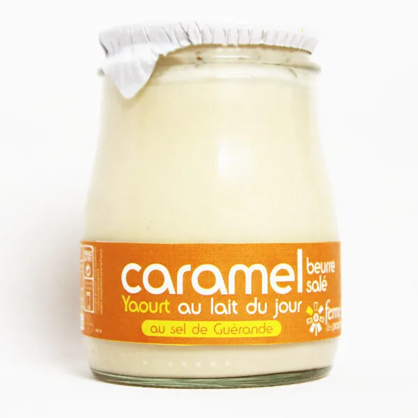 Yaourt brassé au caramel beurre salé