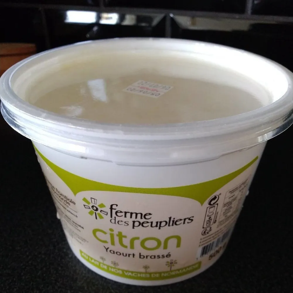 Yaourt brassé citron