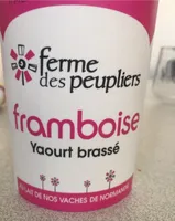 Yaourt brassé sucré aux framboises