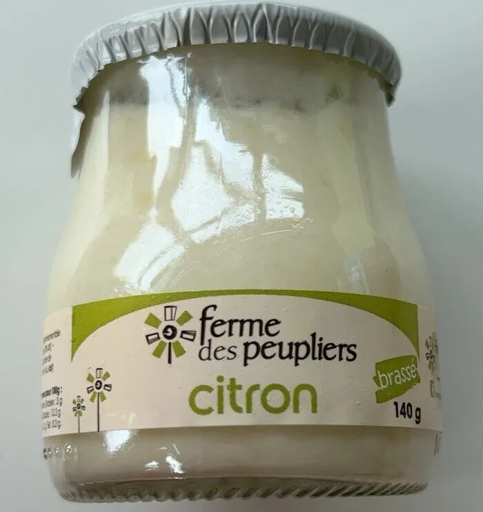 Yaourt brassé sucré aux citrons