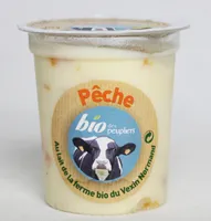 Yaourt brassé pêche bio