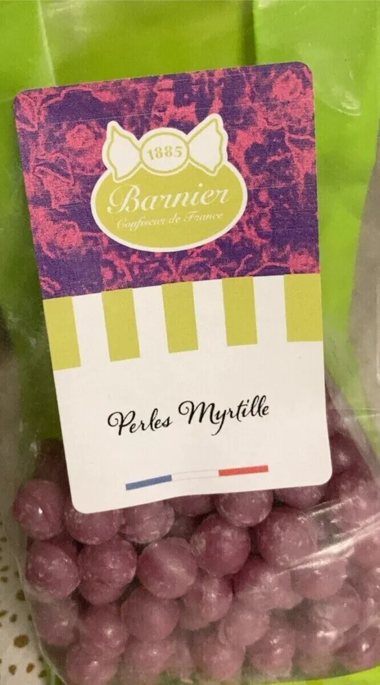 Perles Myrtille givree
