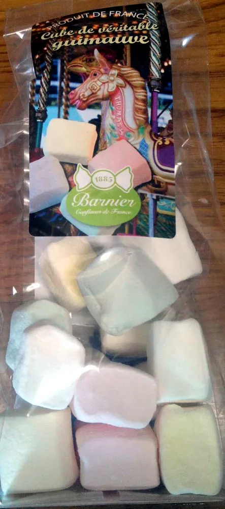 Cube de véritable guimauve