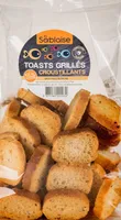 Toasts grillés croustillants