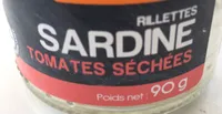 Rilettes sardine, tomates séchées, 90g