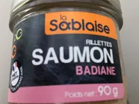 Rillettes saumon Badiane, 90g