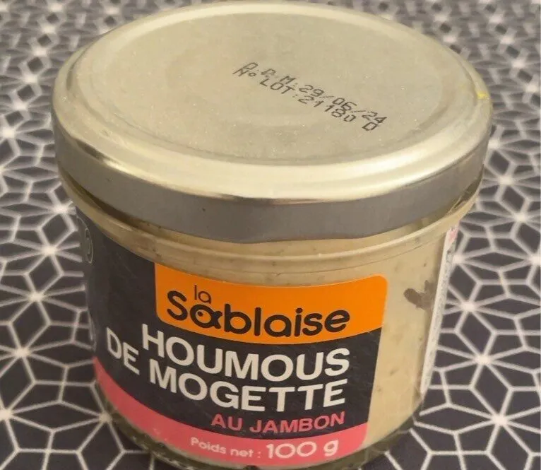 Houmous de mogette au jambon